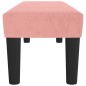 vidaXL Banco de terciopelo rosa 100x30x30 cm