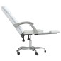 vidaXL Silla de oficina reclinable cuero sintético blanco vidaXL Silla de oficina reclinable cuero sintético blanco