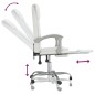 vidaXL Silla de oficina reclinable cuero sintético blanco vidaXL Silla de oficina reclinable cuero sintético blanco