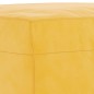 vidaXL Banco de terciopelo amarillo 100x35x41 cm vidaXL Banco de terciopelo amarillo 100x35x41 cm