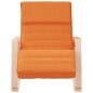vidaXL Silla mecedora de tela amarillo oscuro vidaXL Silla mecedora de tela amarillo oscuro
