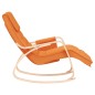 vidaXL Silla mecedora de tela amarillo oscuro vidaXL Silla mecedora de tela amarillo oscuro