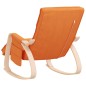 vidaXL Silla mecedora de tela amarillo oscuro vidaXL Silla mecedora de tela amarillo oscuro