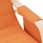 vidaXL Silla mecedora de tela amarillo oscuro vidaXL Silla mecedora de tela amarillo oscuro