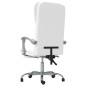 vidaXL Silla de oficina reclinable cuero sintético blanco vidaXL Silla de oficina reclinable cuero sintético blanco