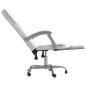 vidaXL Silla de oficina reclinable cuero sintético blanco vidaXL Silla de oficina reclinable cuero sintético blanco
