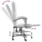vidaXL Silla de oficina reclinable cuero sintético blanco vidaXL Silla de oficina reclinable cuero sintético blanco