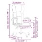 vidaXL Silla de oficina reclinable cuero sintético blanco vidaXL Silla de oficina reclinable cuero sintético blanco