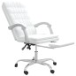 vidaXL Silla de oficina reclinable cuero sintético blanco vidaXL Silla de oficina reclinable cuero sintético blanco