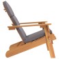 vidaXL Silla de jardín Adirondack con cojines madera maciza acacia vidaXL Silla de jardín Adirondack con cojines madera maciza acacia