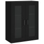 vidaXL Armarios de pared 2 uds madera de ingeniería negro vidaXL Armarios de pared 2 uds madera de ingeniería negro