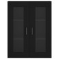 vidaXL Armarios de pared 2 uds madera de ingeniería negro vidaXL Armarios de pared 2 uds madera de ingeniería negro