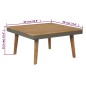 vidaXL Juego muebles de jardín 4 piezas y cojines madera maciza acacia vidaXL Juego muebles de jardín 4 piezas y cojines madera maciza acacia