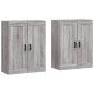 vidaXL Armarios de pared 2 uds madera de ingeniería gris Sonoma vidaXL Armarios de pared 2 uds madera de ingeniería gris Sonoma