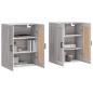 vidaXL Armarios de pared 2 uds madera de ingeniería gris Sonoma vidaXL Armarios de pared 2 uds madera de ingeniería gris Sonoma