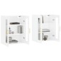 vidaXL Armarios de pared 2 uds madera de ingeniería blanco brillante vidaXL Armarios de pared 2 uds madera de ingeniería blanco brillante