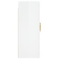 vidaXL Armarios de pared 2 uds madera de ingeniería blanco brillante vidaXL Armarios de pared 2 uds madera de ingeniería blanco brillante
