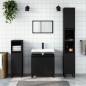 vidaXL Set de muebles de baño 3 piezas madera contrachapada negro vidaXL Set de muebles de baño 3 piezas madera contrachapada negro