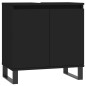 vidaXL Set de muebles de baño 3 piezas madera contrachapada negro vidaXL Set de muebles de baño 3 piezas madera contrachapada negro