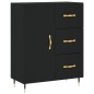 vidaXL Aparador alto madera contrachapada negro 69,5x34x180 cm vidaXL Aparador alto madera contrachapada negro 69,5x34x180 cm