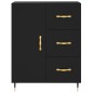 vidaXL Aparador alto madera contrachapada negro 69,5x34x180 cm vidaXL Aparador alto madera contrachapada negro 69,5x34x180 cm