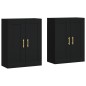 vidaXL Armarios de pared 2 uds madera de ingeniería negro vidaXL Armarios de pared 2 uds madera de ingeniería negro