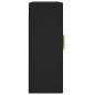 vidaXL Armarios de pared 2 uds madera de ingeniería negro vidaXL Armarios de pared 2 uds madera de ingeniería negro