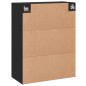 vidaXL Armarios de pared 2 uds madera de ingeniería negro vidaXL Armarios de pared 2 uds madera de ingeniería negro