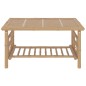 vidaXL Set de muebles de jardín 2 piezas bambú con cojines gris oscuro