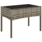 vidaXL Set de muebles de jardín 4 pzas y cojines ratán sintético gris vidaXL Set de muebles de jardín 4 pzas y cojines ratán sintético gris