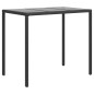 vidaXL Set muebles de jardín 6 piezas y cojines ratán sintético negro