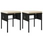 vidaXL Set muebles de jardín 6 piezas y cojines ratán sintético negro