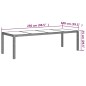 vidaXL Set de comedor de jardín 9 pzas y cojines ratán sintético gris