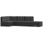 vidaXL Set de muebles de jardín 5 pzas y cojines ratán sintético negro vidaXL Set de muebles de jardín 5 pzas y cojines ratán sintético negro