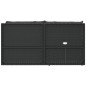 vidaXL Set de muebles de jardín 5 pzas y cojines ratán sintético negro vidaXL Set de muebles de jardín 5 pzas y cojines ratán sintético negro