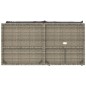 vidaXL Set de muebles de jardín 4 pzas y cojines ratán sintético gris