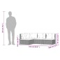 vidaXL Set de muebles de jardín 4 pzas y cojines ratán sintético gris