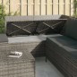 vidaXL Set de muebles de jardín 4 pzas y cojines ratán sintético gris vidaXL Set de muebles de jardín 4 pzas y cojines ratán sintético gris