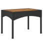 vidaXL Set de muebles de jardín 3 pzas y cojines ratán sintético negro vidaXL Set de muebles de jardín 3 pzas y cojines ratán sintético negro