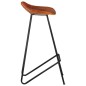 vidaXL Taburetes de barra de cocina 4 unidades cuero auténtico marrón vidaXL Taburetes de barra de cocina 4 unidades cuero auténtico marrón