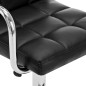 vidaXL Taburetes de cocina 2 unidades cuero sintético negro vidaXL Taburetes de cocina 2 unidades cuero sintético negro