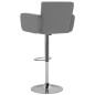 vidaXL Taburetes de cocina 2 unidades cuero sintético gris vidaXL Taburetes de cocina 2 unidades cuero sintético gris