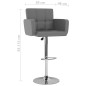 vidaXL Taburetes de cocina 2 unidades cuero sintético gris vidaXL Taburetes de cocina 2 unidades cuero sintético gris