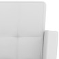vidaXL Taburetes de cocina 2 unidades cuero sintético blanco vidaXL Taburetes de cocina 2 unidades cuero sintético blanco