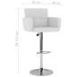 vidaXL Taburetes de cocina 2 unidades cuero sintético blanco vidaXL Taburetes de cocina 2 unidades cuero sintético blanco