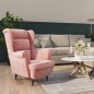 vidaXL Sillón de terciopelo rosa vidaXL Sillón de terciopelo rosa
