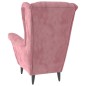 vidaXL Sillón de terciopelo rosa vidaXL Sillón de terciopelo rosa