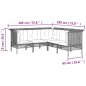 vidaXL Set de muebles de jardín 5 pzas y cojines ratán sintético gris vidaXL Set de muebles de jardín 5 pzas y cojines ratán sintético gris