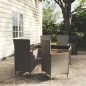 vidaXL Set de comedor de jardín 5 pzas y cojines ratán sintético gris vidaXL Set de comedor de jardín 5 pzas y cojines ratán sintético gris