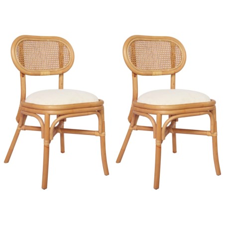 vidaXL Sillas de comedor 2 unidades lino